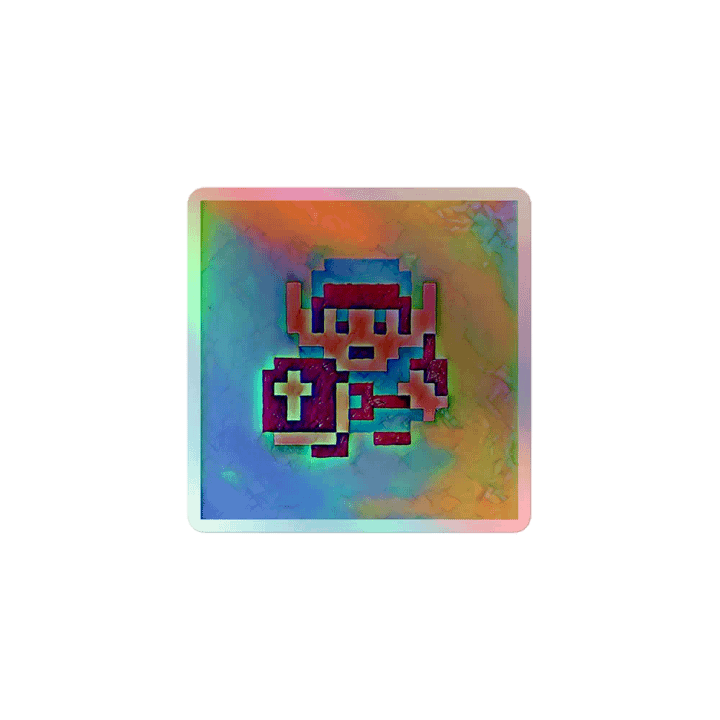 8-bit kniL (the K is silent) Holographic Sticker Set product image (1)