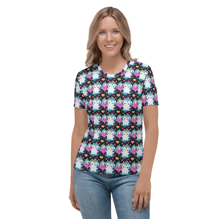 Kawaii Unicorn All Over Print T-shirt product image (2)