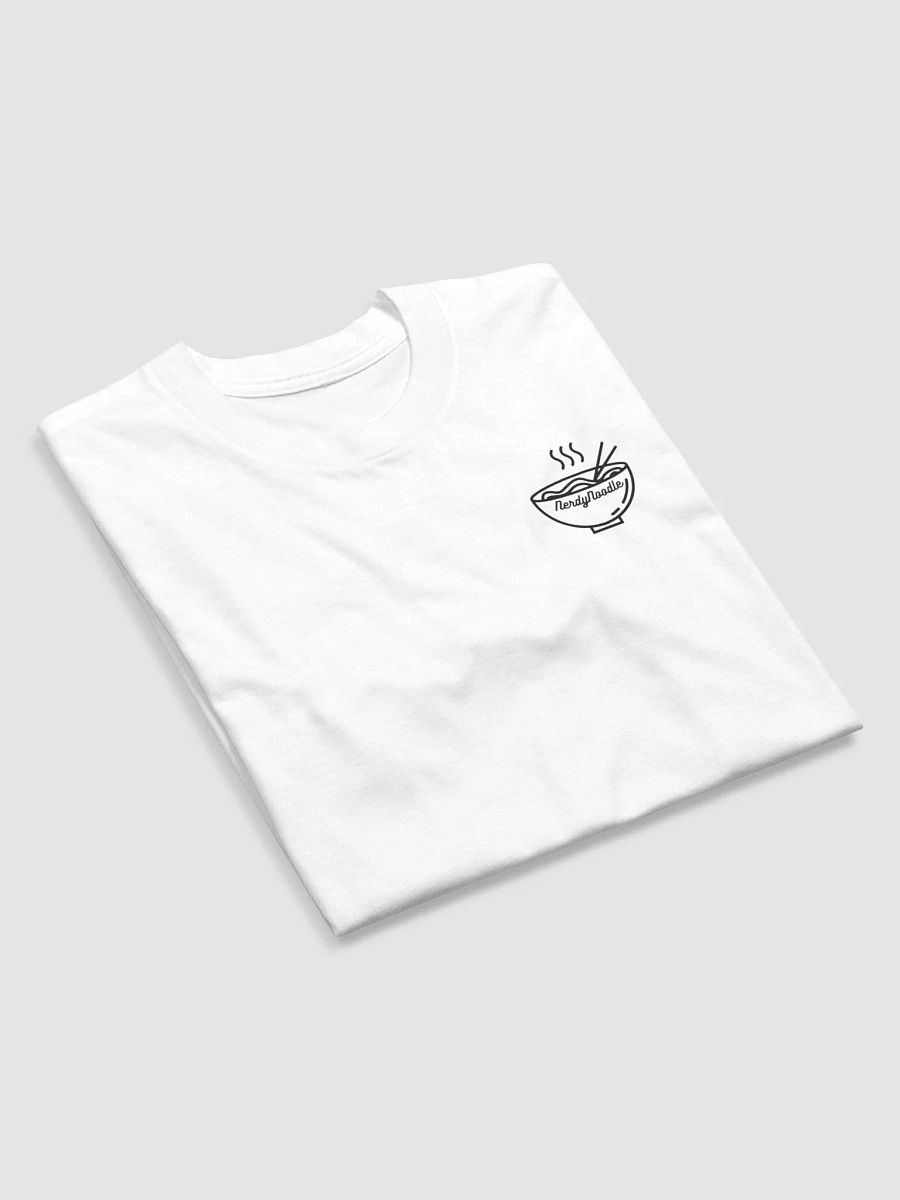Simplistic NerdyNoodle Emblem Tee (White) product image (4)