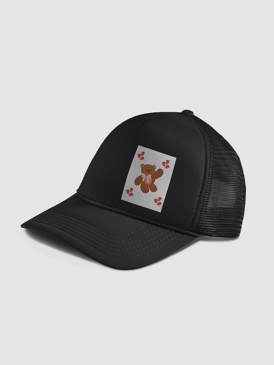 Strawberry Teddy bear card print cap product image (4)