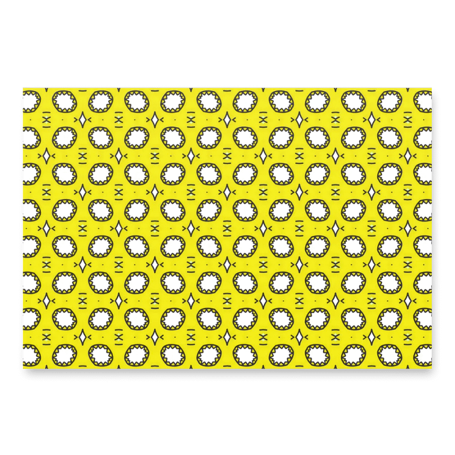 Cheerful Yellow patterned wrapping paper product image (6)