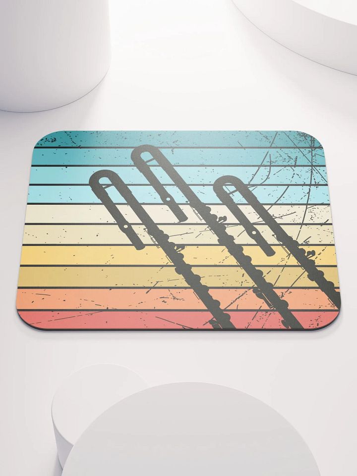 Retro Abstract Flute Mouse Pad - Bass product image (2)