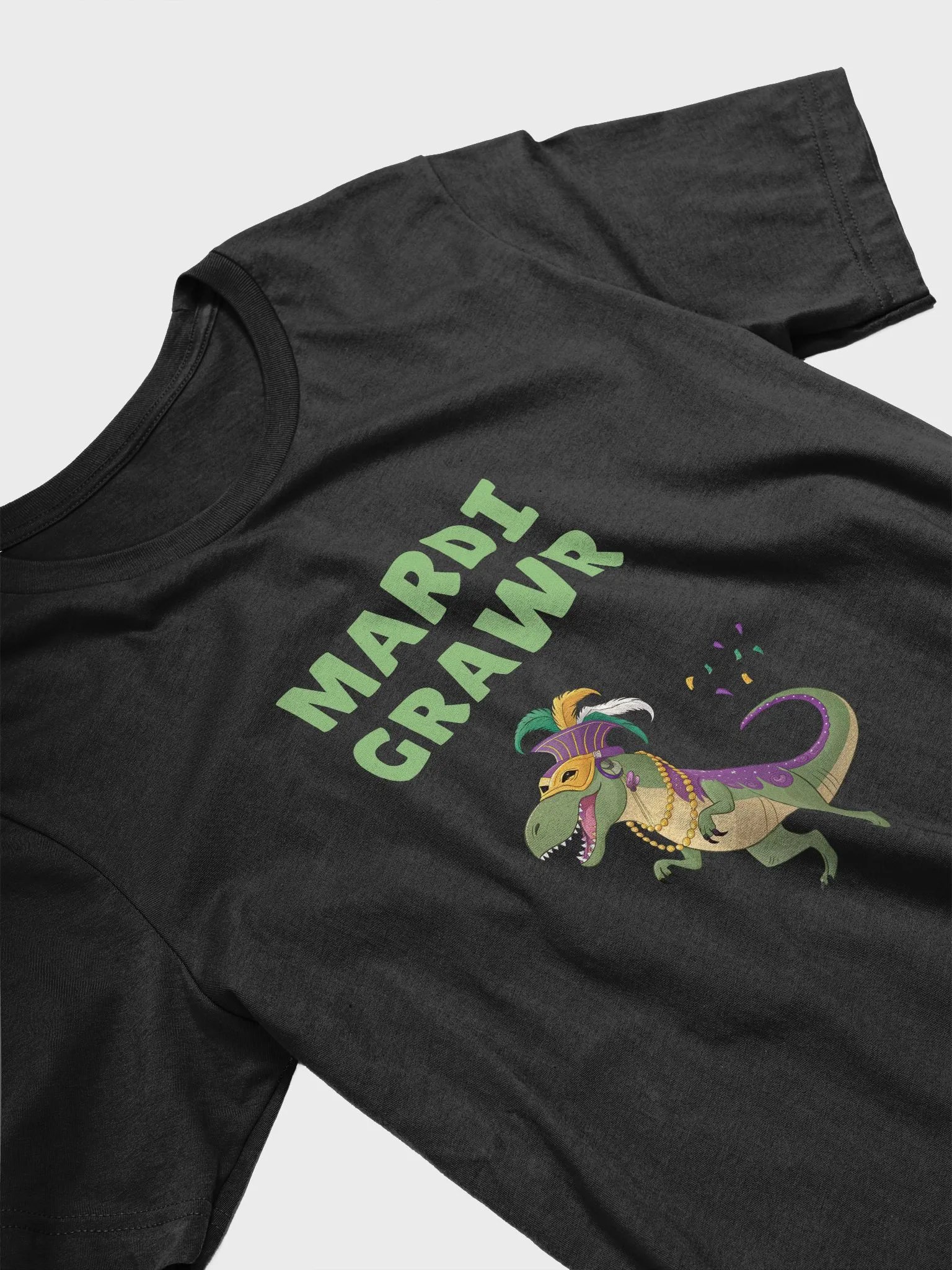 Mardi Grawr T-Rex Dinosaur Unisex Tee product image (3)
