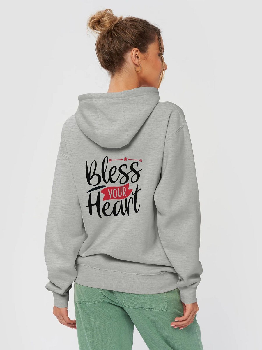 Bless Your Heart Pullover Hoodie (Back Only, Black Text) product image (6)
