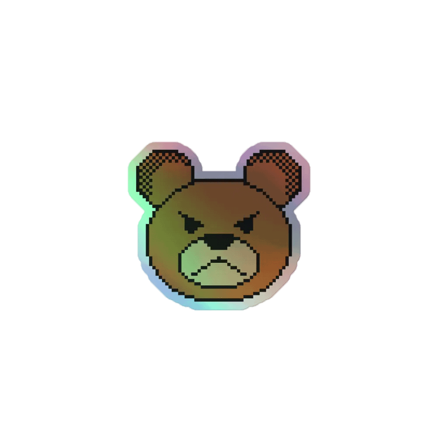 Teddy's Angry Sticker (Pixel Teddy) product image (1)