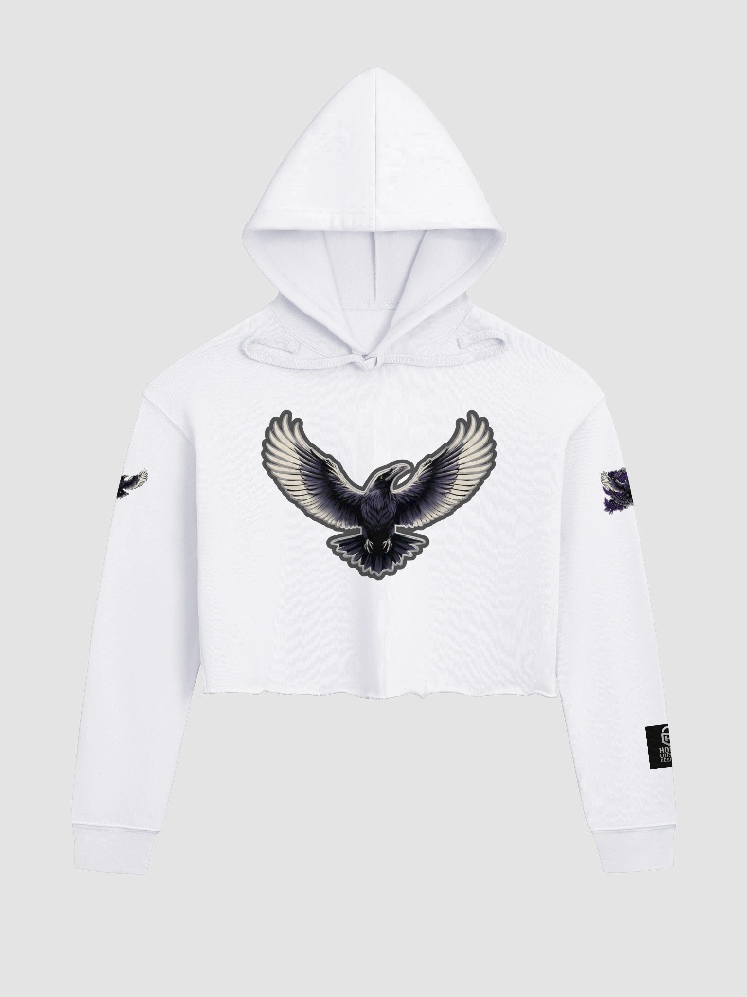 Lady's Fierce Ravens Fleece Crop Hoodie | Baltimore | Football | Home Locker product image (2)