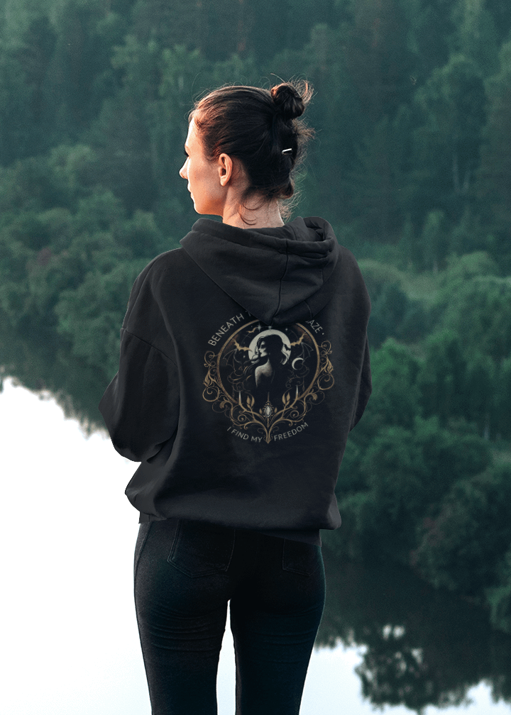 Beneath the Moon's Gaze -Hoodie product image (1)