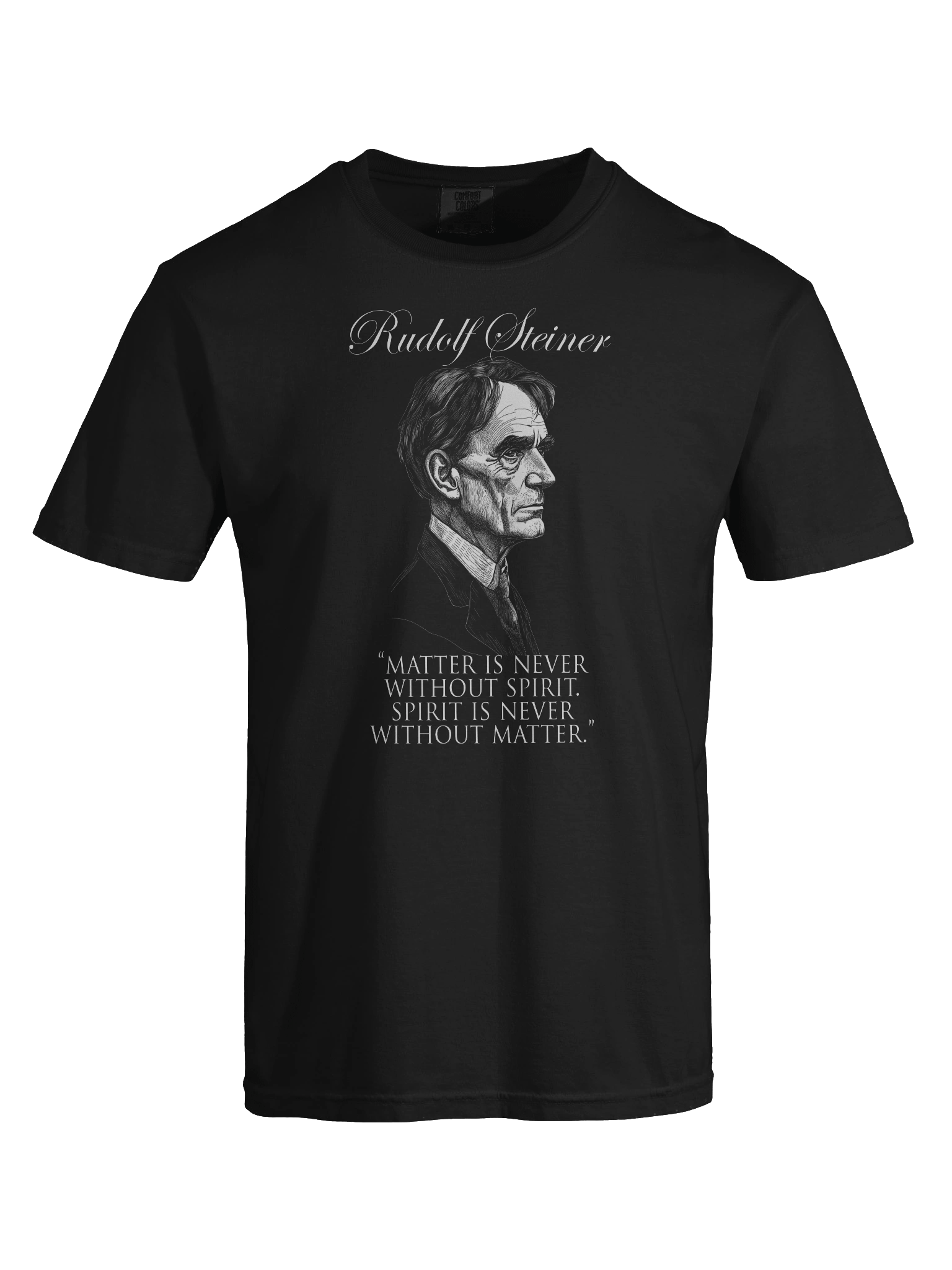 Rudolf Steiner - Matter Spirit Quote, Anthroposophy, Philosophy, Esoteric, Occult T-Shirt product image (7)