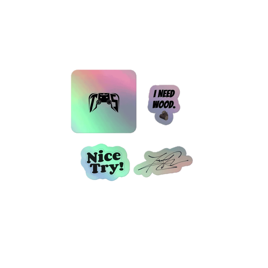 "Retro Gamer" Holographic Sticker Set product image (1)