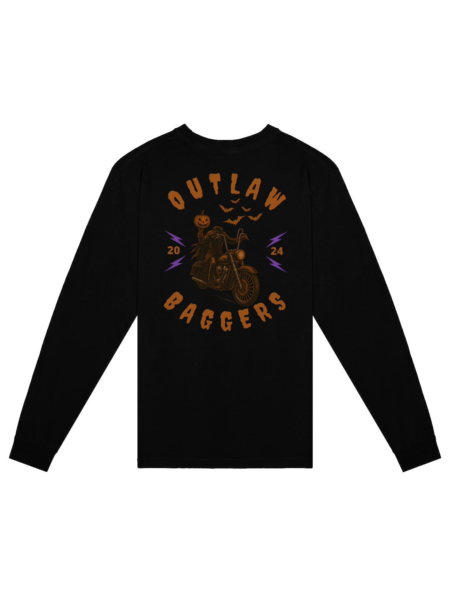 Outlaw Baggers Headless Rider Long Sleeve Tee product image (1)