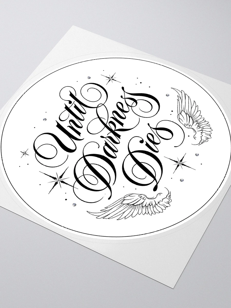 Until Darkness Dies (wings design) Sticker product image (3)