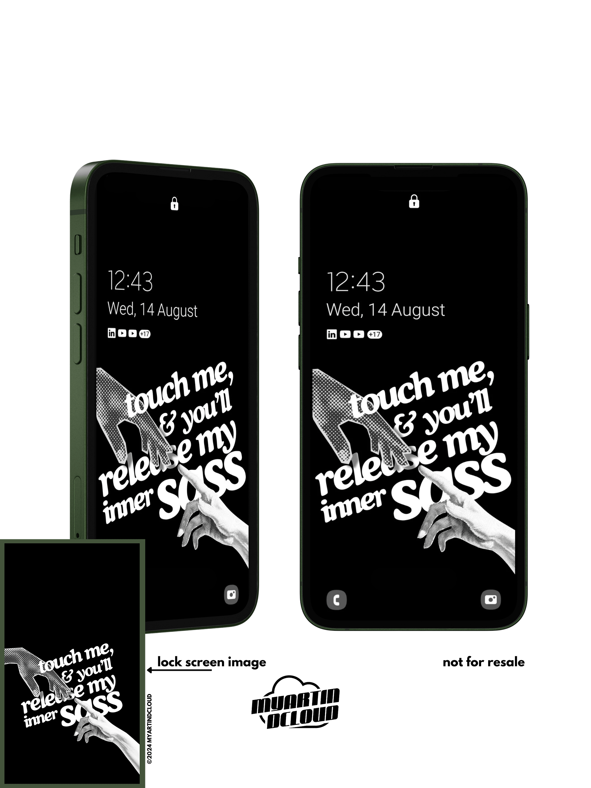 Inner Sass Downtime Lock Screen Wallpaper product image (1)