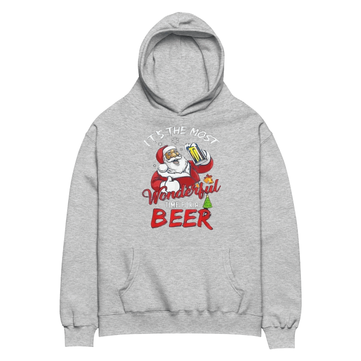 Santa’s Holiday Cheers AS Colour Unisex Premium Oversized Hoodie product image (2)