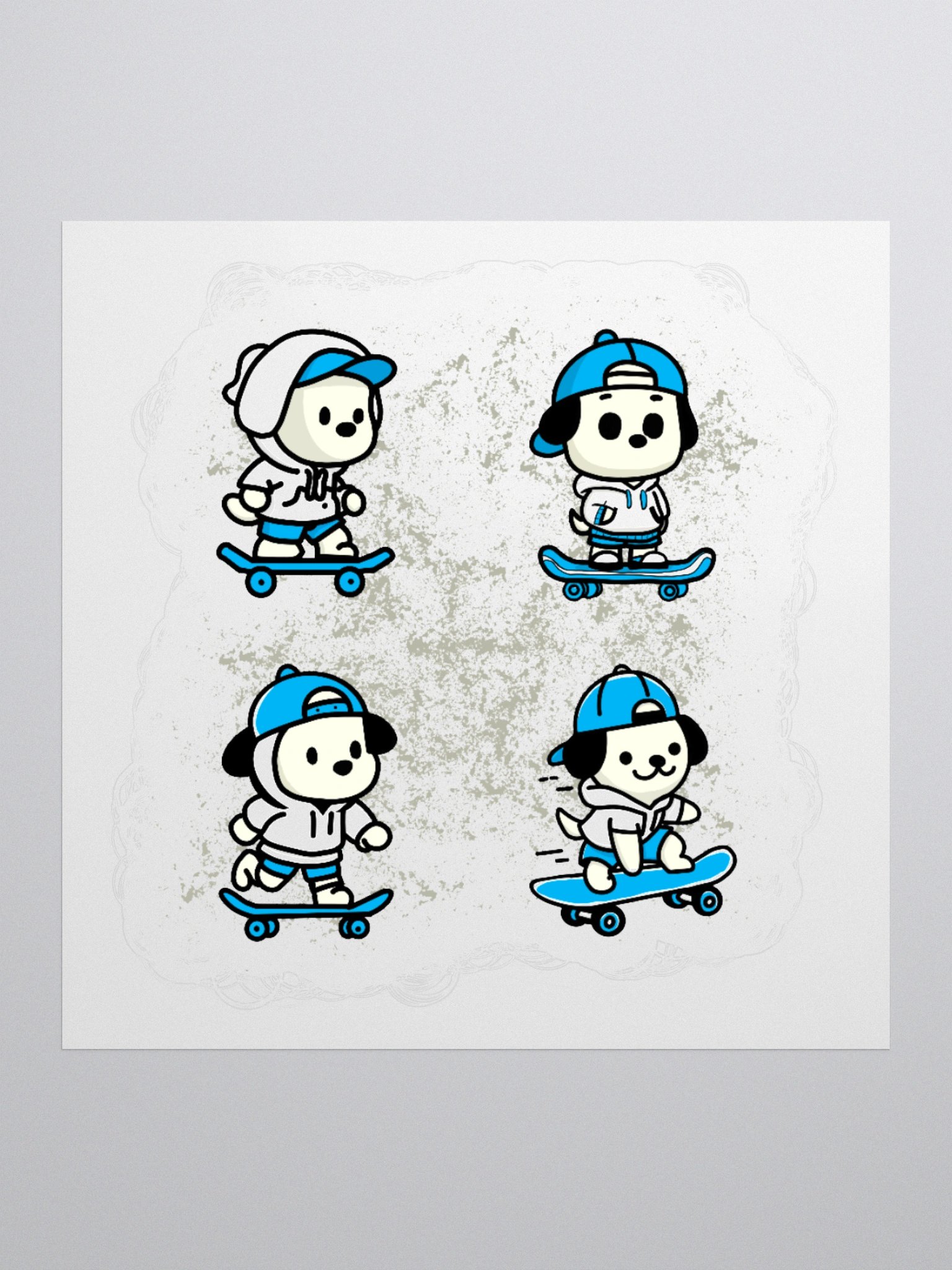 Skater Pup Crew Sticker Set product image (3)