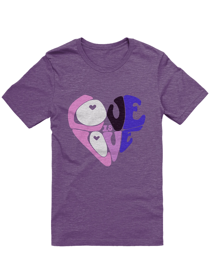 Genderfluid Love is Love big print tee product image (1)