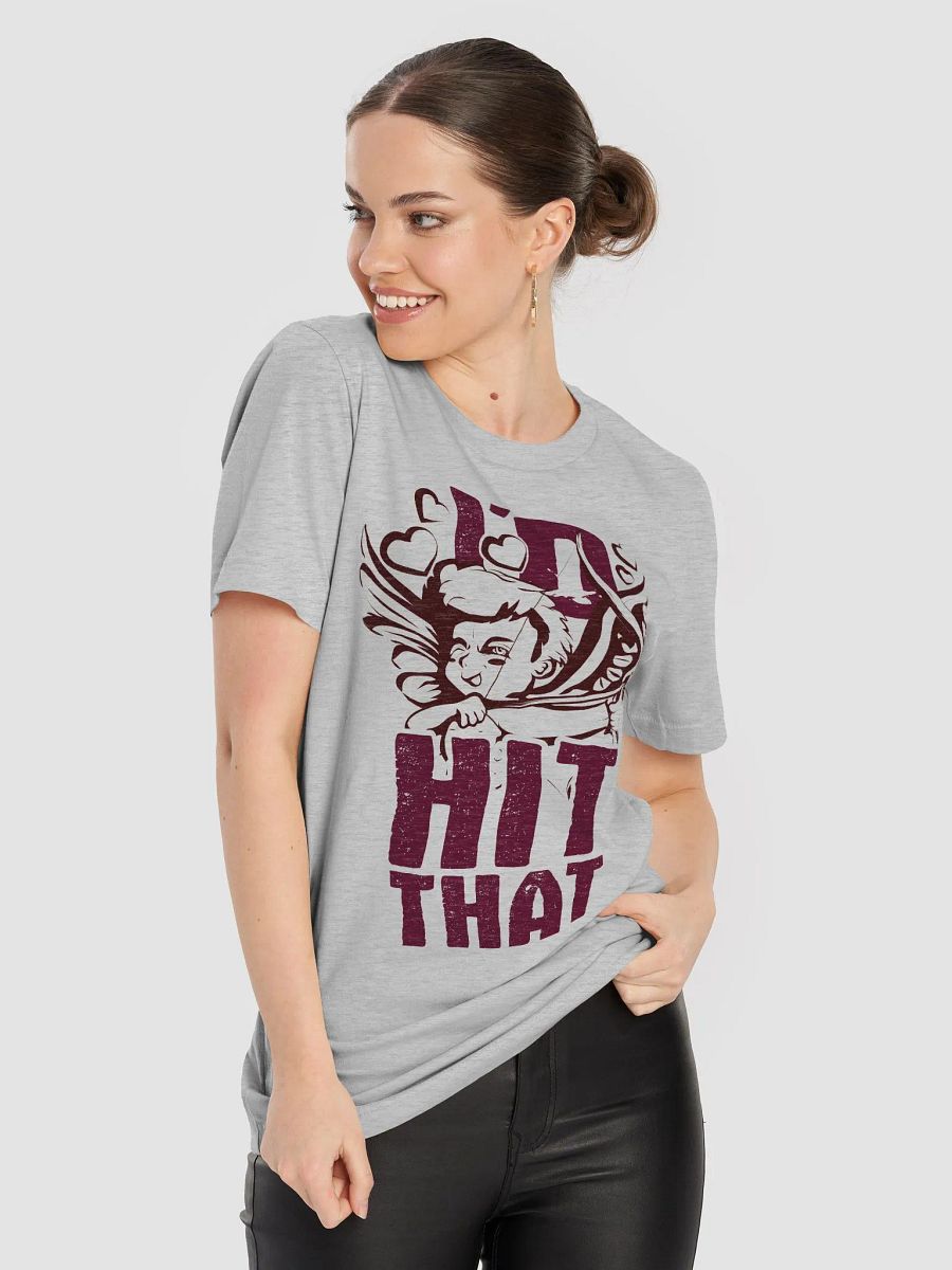 I'd Hit That - Funny Distressed Cupid Valentine's Day T-Shirt product image (8)