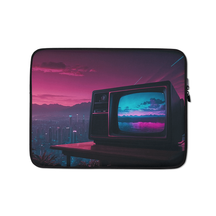 Neon Transmission | REIDOS Sonic Healing Laptop Sleeve product image (1)