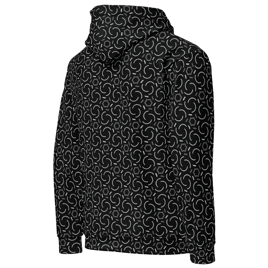 Smoke & Shadow Geometric Allover Print Hoodie for Men and Women product image (5)