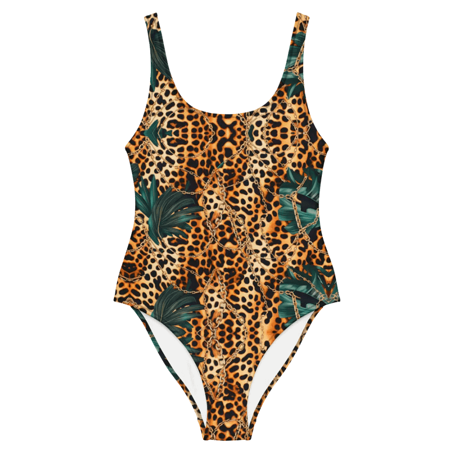 Safari Luxe Leopard & Palm Print Swimsuit product image (2)