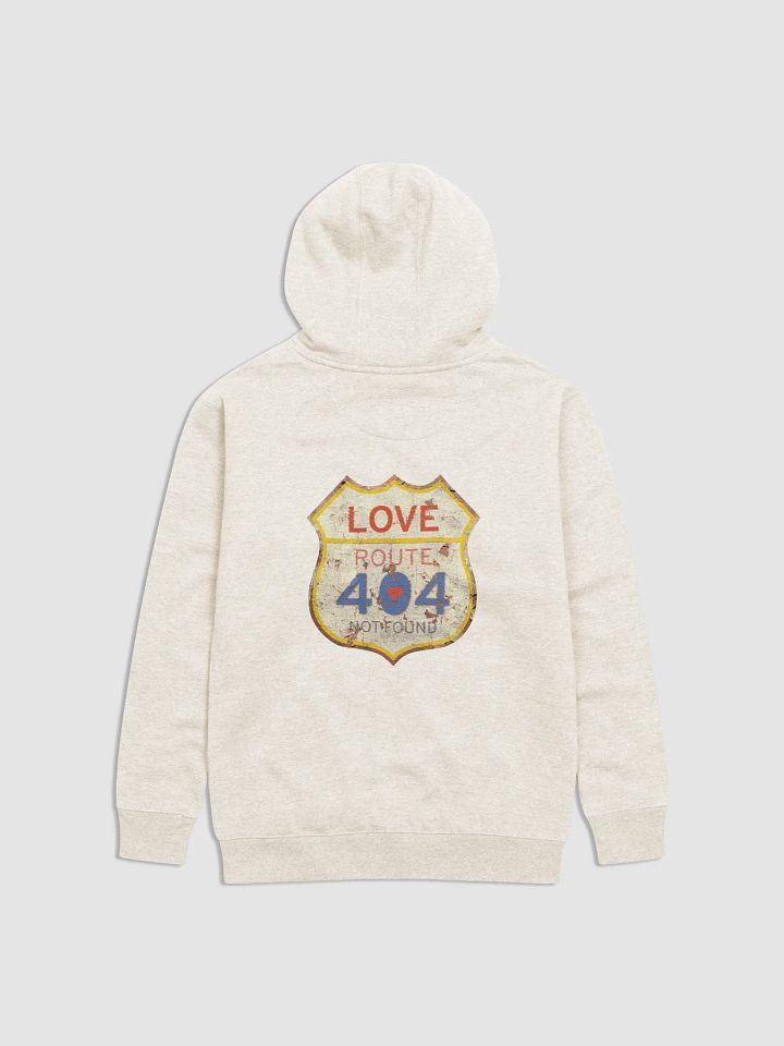 Love Route 404 Not Found Retro Style (Back Side) Unisex Premium Hoodie, Casual Wear, Perfect Gift For Friends Lover Her Him product image (25)