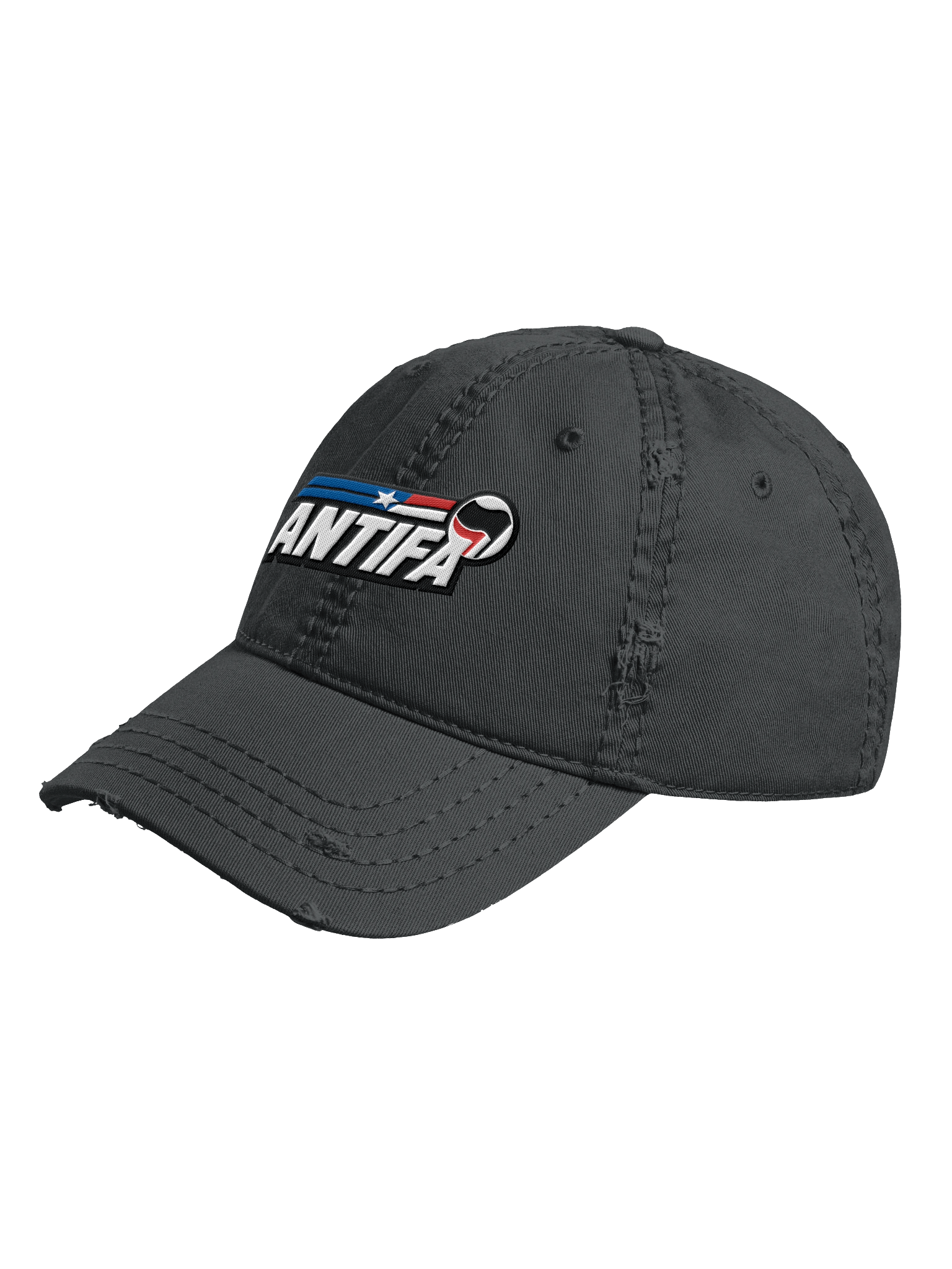 ANTIFA Emblem Distressed Dad Hat product image (6)