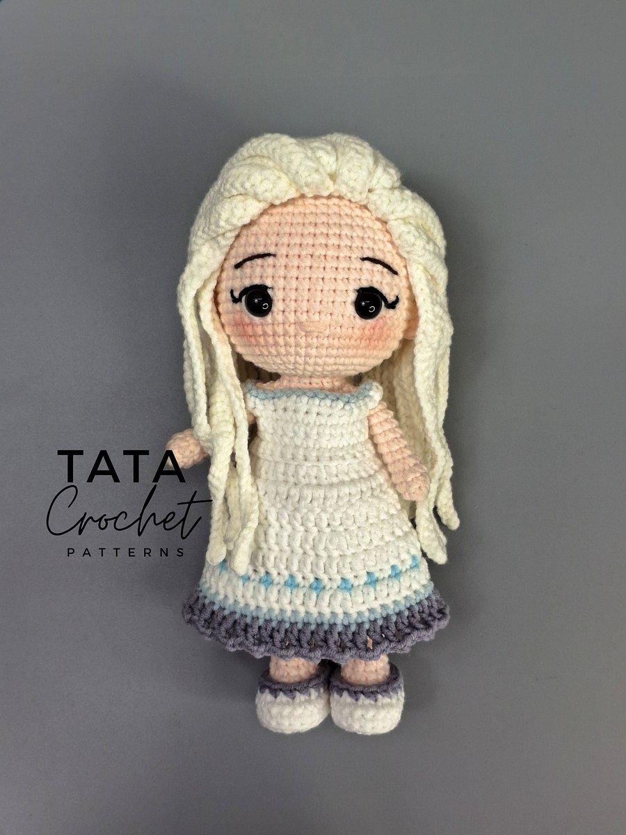 PDF -♡- Doll Dress Up & Transformation -♡- Elsa Disney Princess Amigurumi Crochet Pattern product image (7)