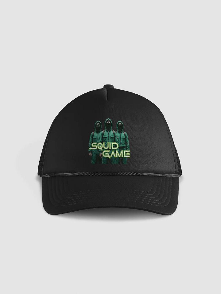 Neon Squid Game Trucker Hat product image (1)