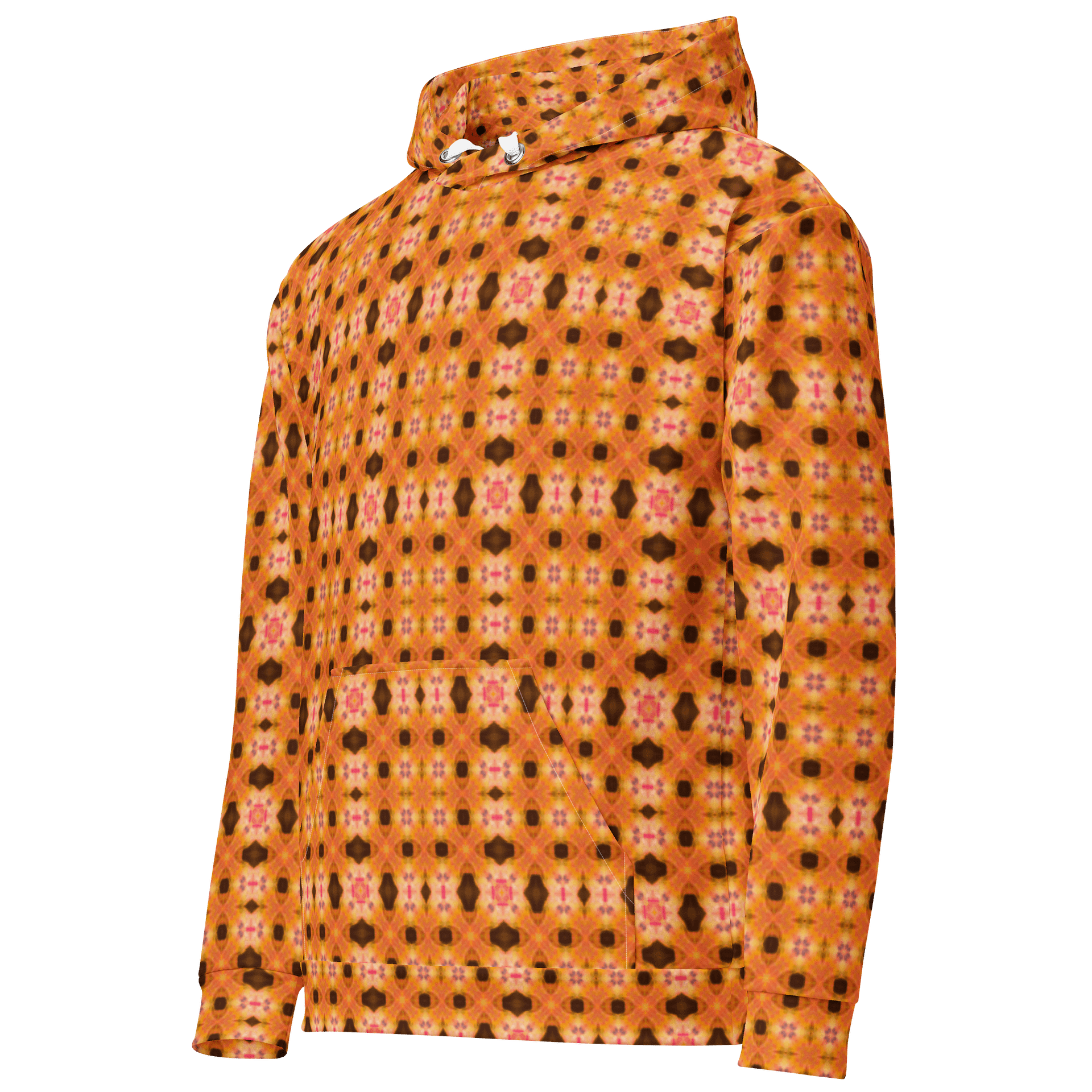 Solar Bloom – Ember Grid Edition Unisex Hoodie product image (2)