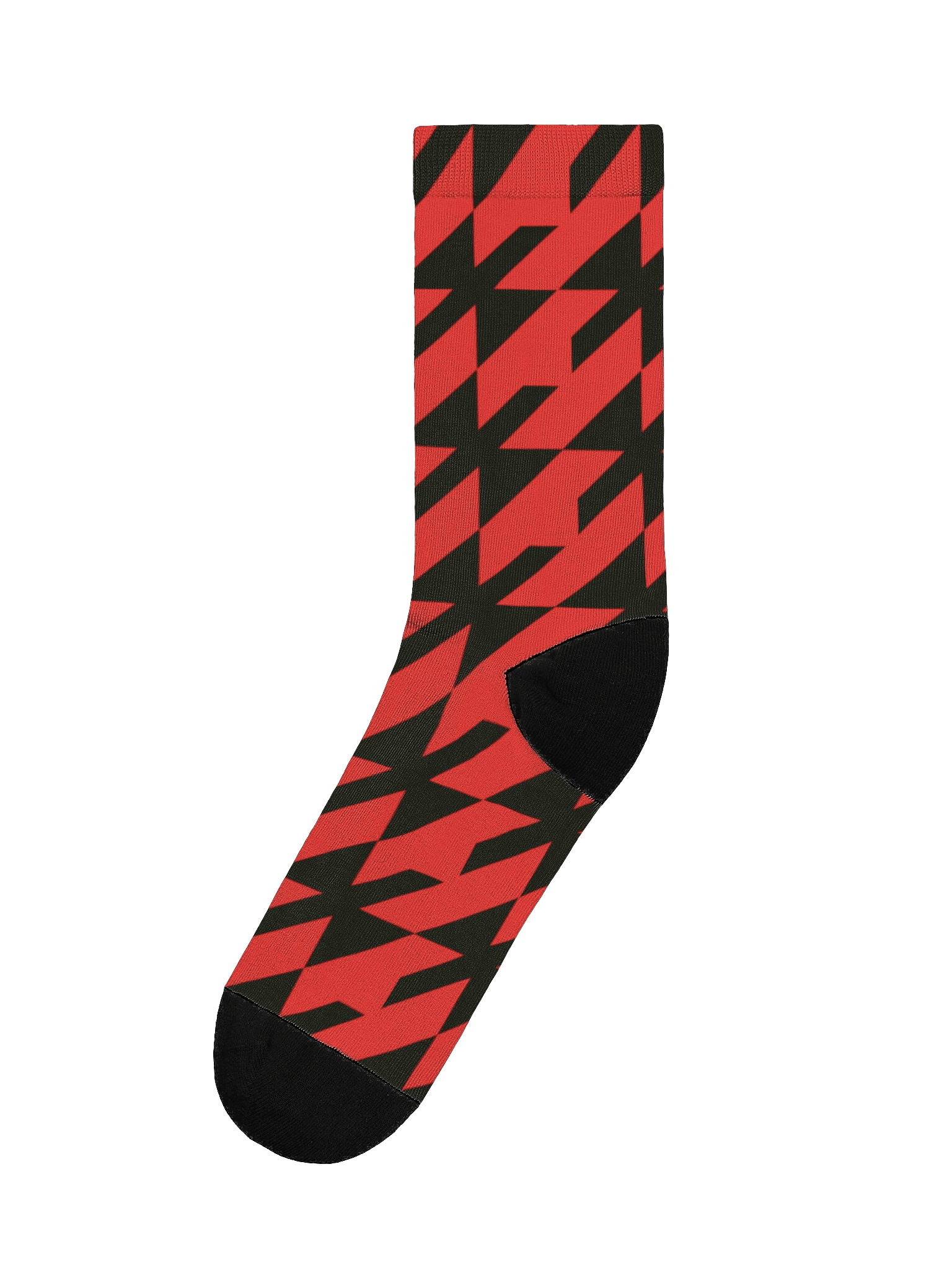 Red Houndstooth EcoArt Crew Socks product image (1)
