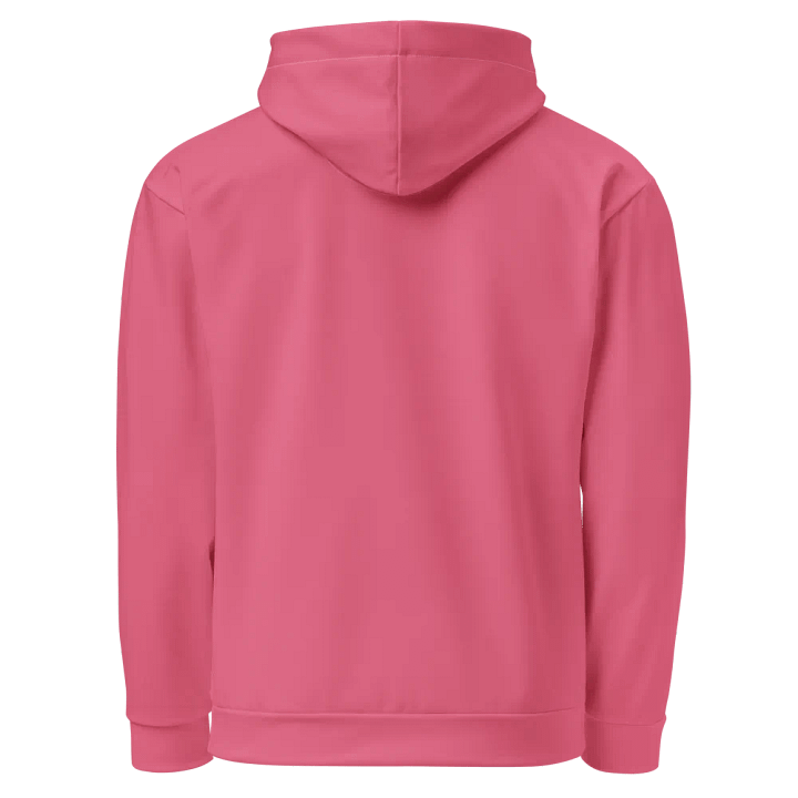 Plain Rosy Pink True Summer Unisex Recycled Polyester Heavyweight Premium Hoodie by Treasure Pie product image (2)