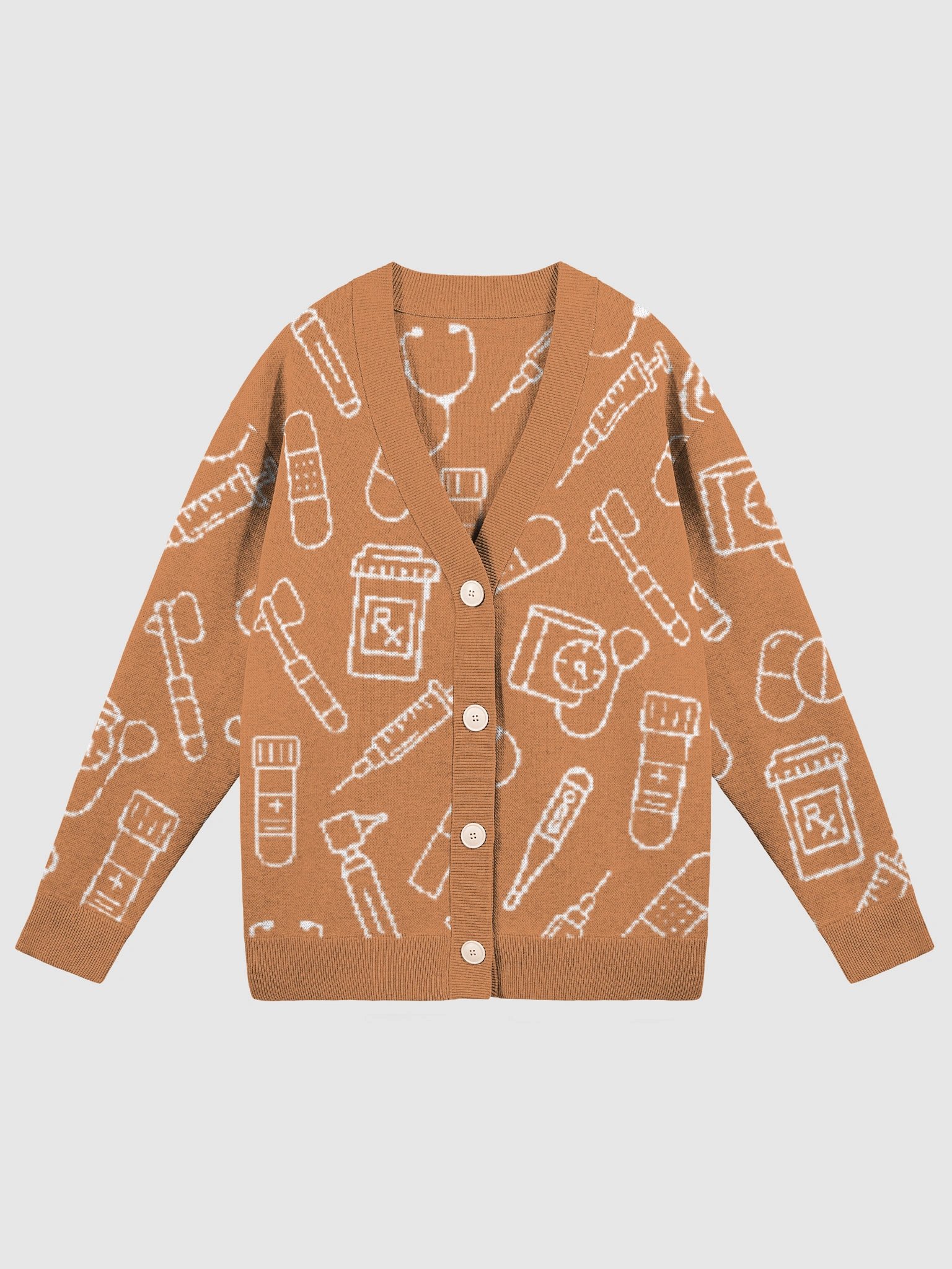 clinic cardigan (fall edition - orange) product image (1)