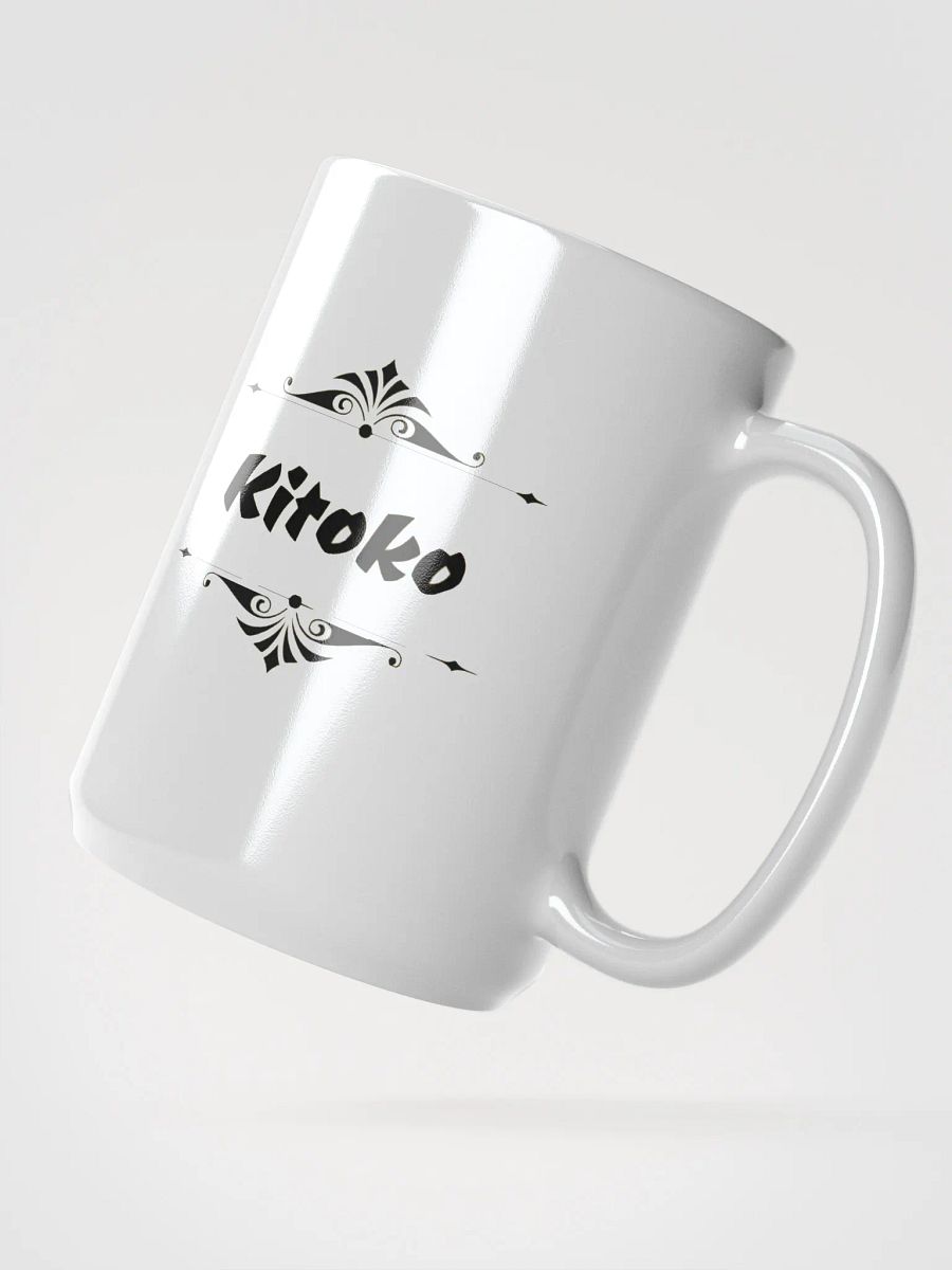 Floral Elegance White Glossy Mug product image (2)