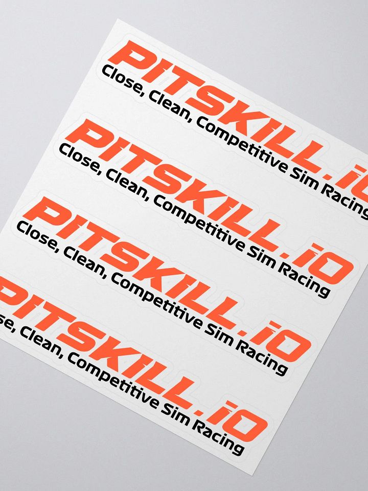 PitSkill Tagline Sticker Sheet product image (2)