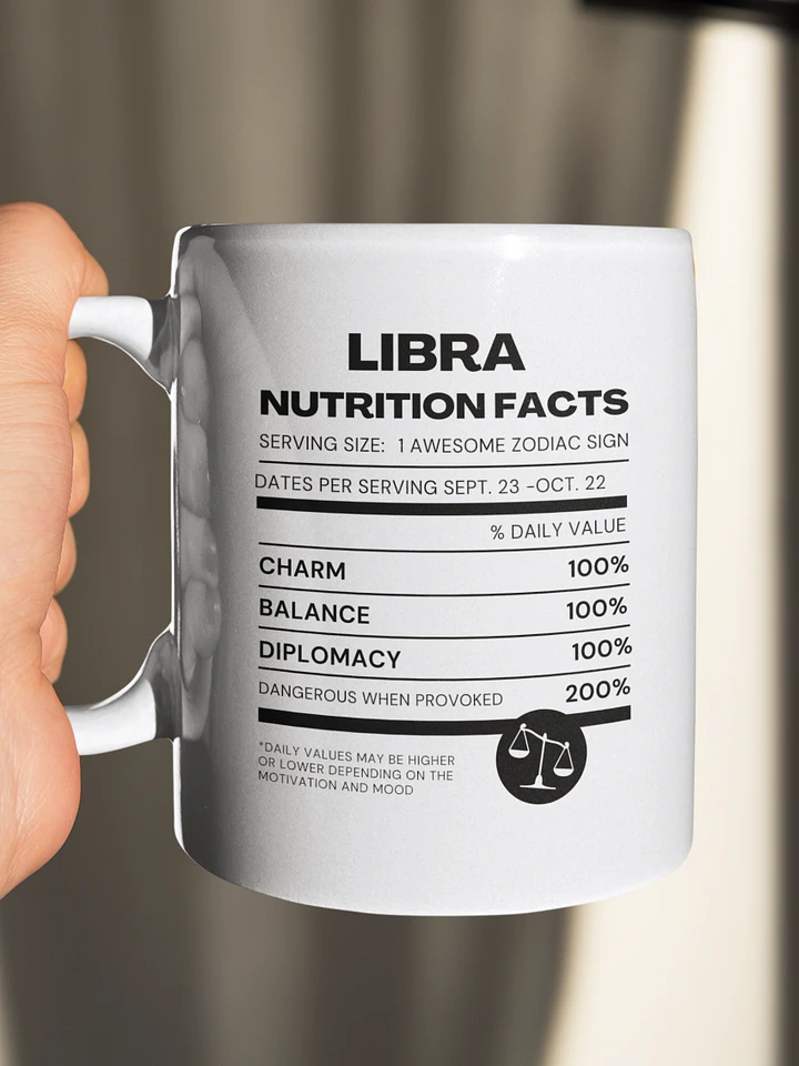 Libra Nutrition Facts Mug product image (1)