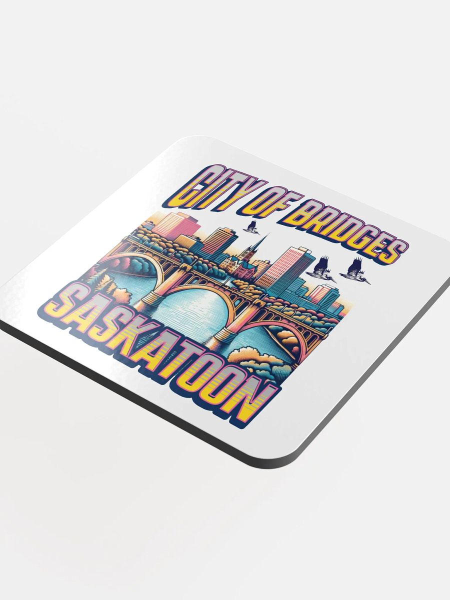 City of Bridges Saskatoon Cork Coaster Set product image (4)
