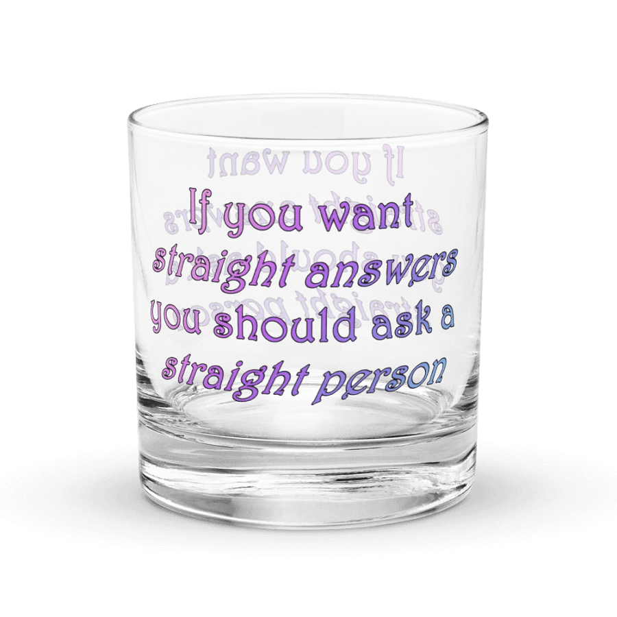 Straight Answers Rocks Glass product image (2)