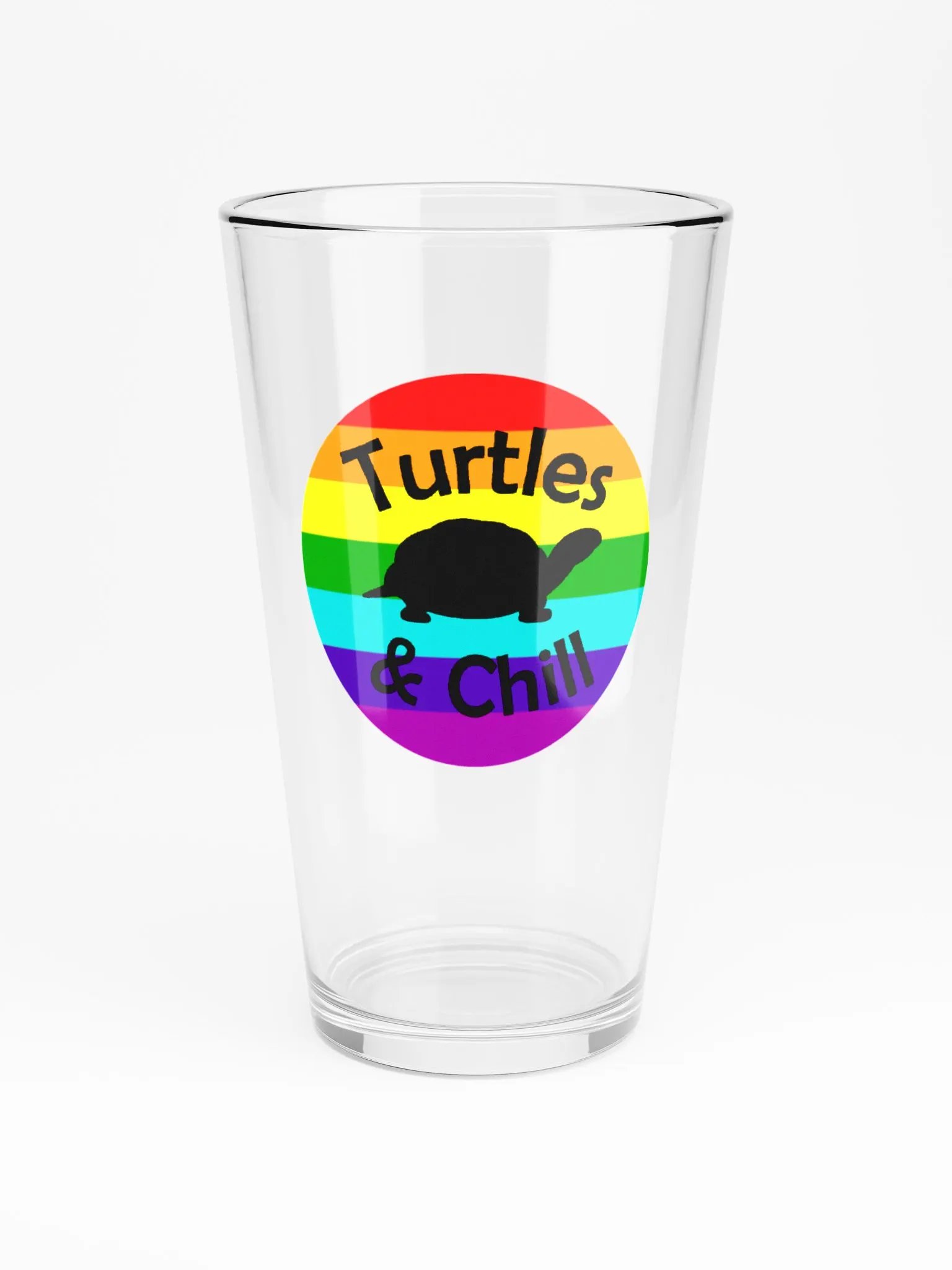 Turtle Pride Pint Glass product image (3)