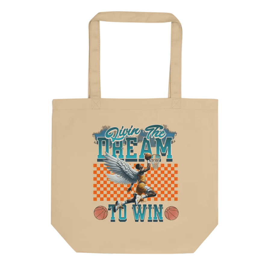 Livin The Dream To Win Basketball Dream Dunk Eco Tote product image (1)