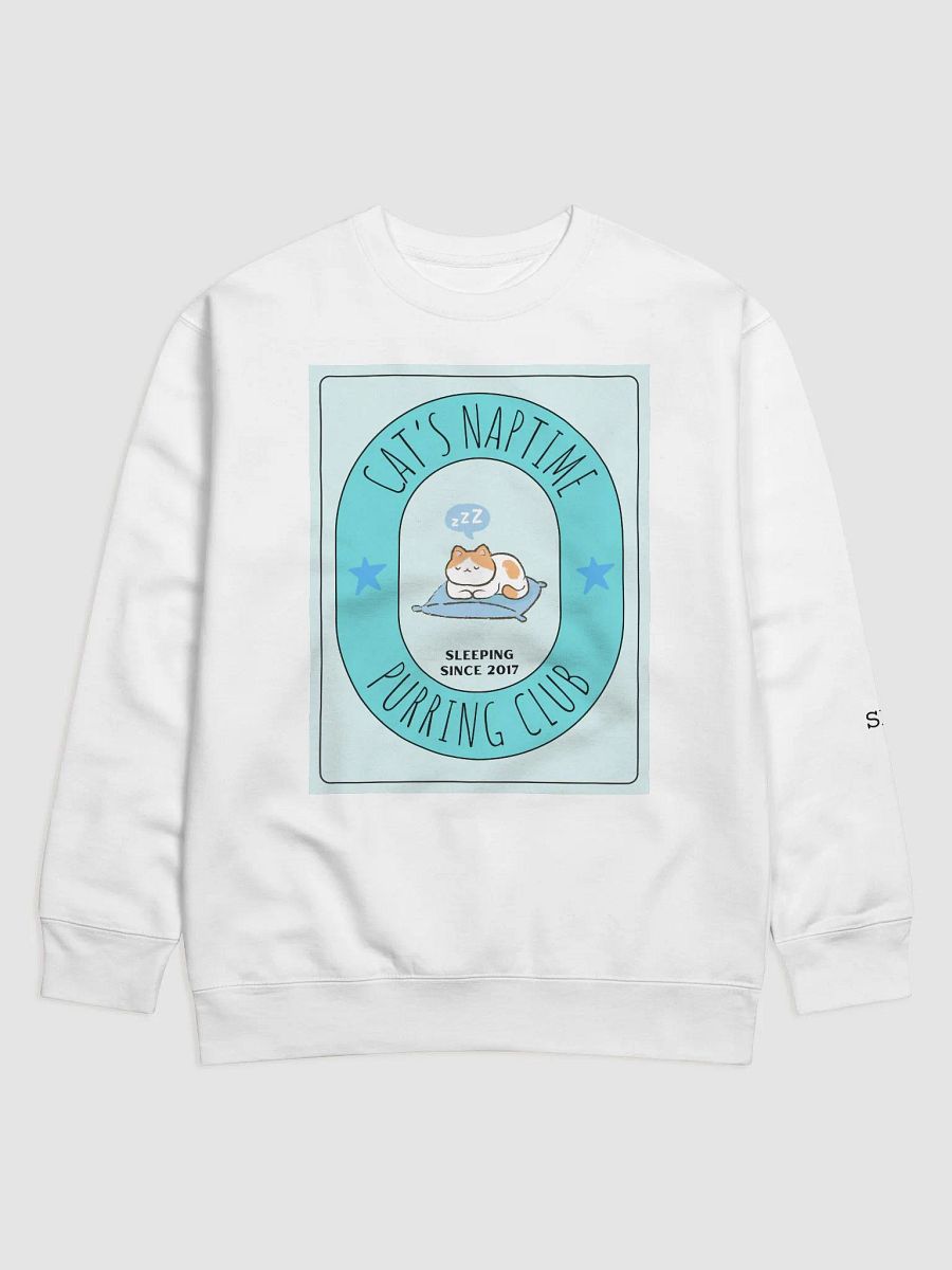 Cat's Naptime Purring Club Premium Lounge Sweatshirt - 100% Cotton product image (2)