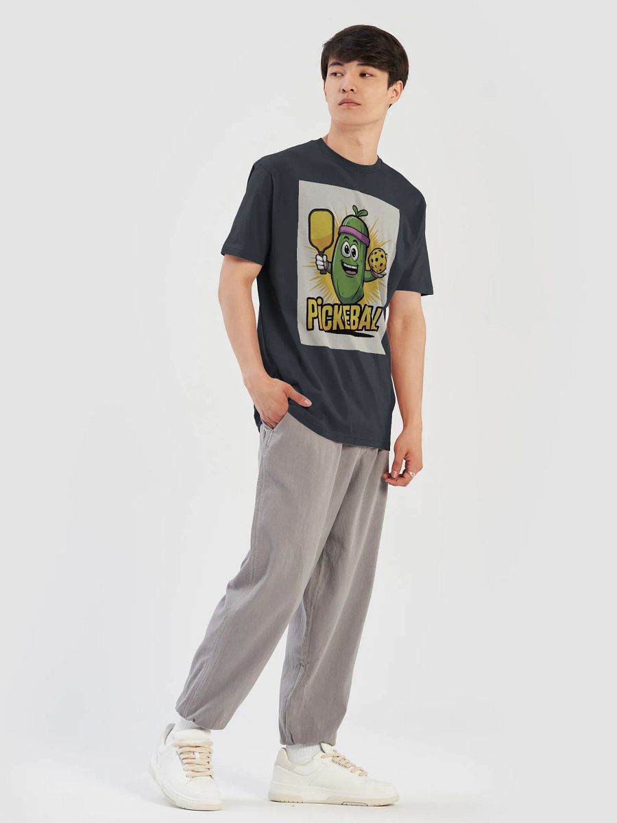 Funny Pickleball Shirt – Cartoon Pickle Character with Paddle & Ball product image (41)