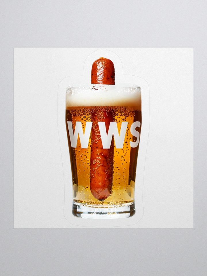 WWS (Weiner Water Soup) – Gamer & Streamer Sticker 3''x3'' product image (1)