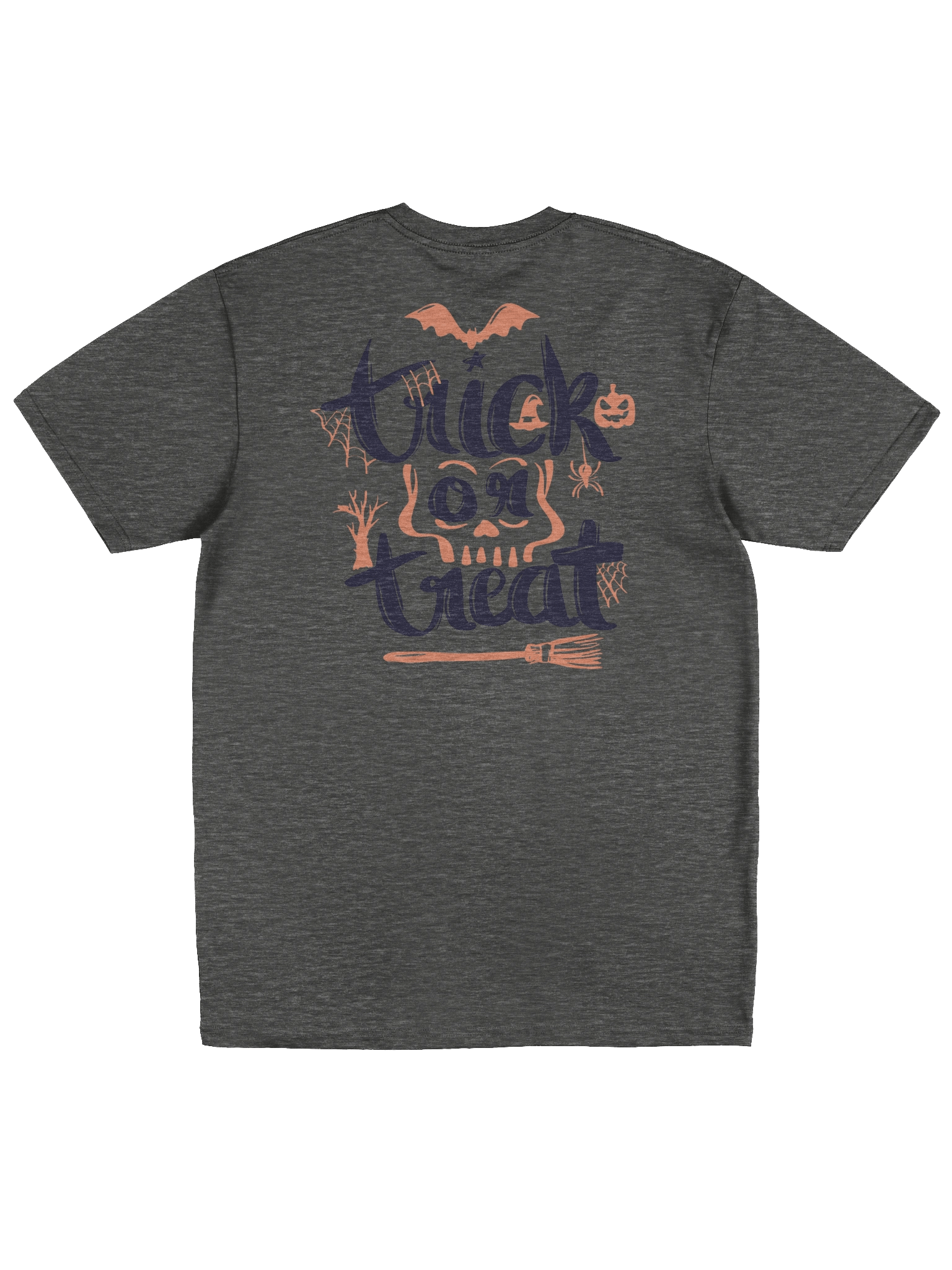 Halloween Trick or Treat Graphic T-Shirt – Unisex Spooky Pumpkin Tee, Soft Cotton, Light Blue product image (6)