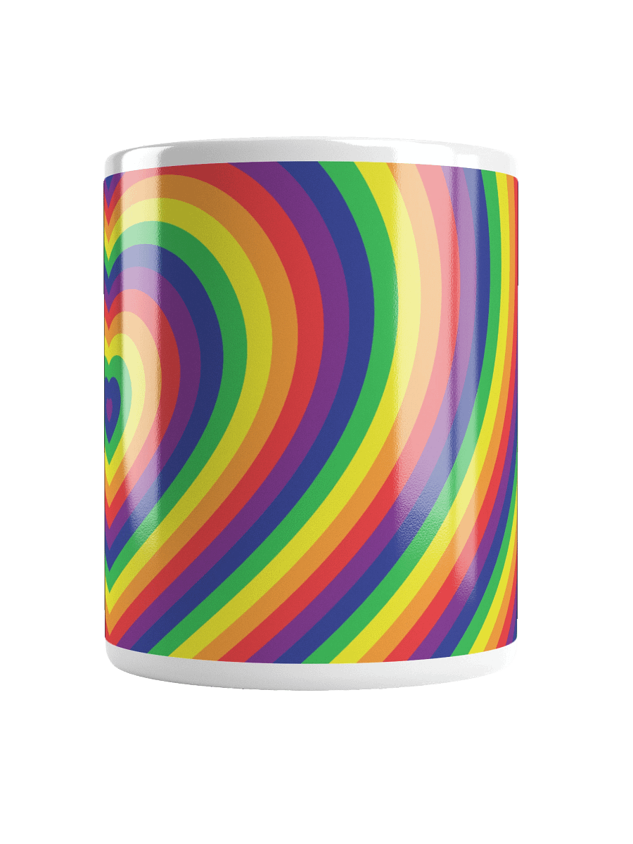 Rainbow Pride Hearts Mug (Right-handed) product image (6)