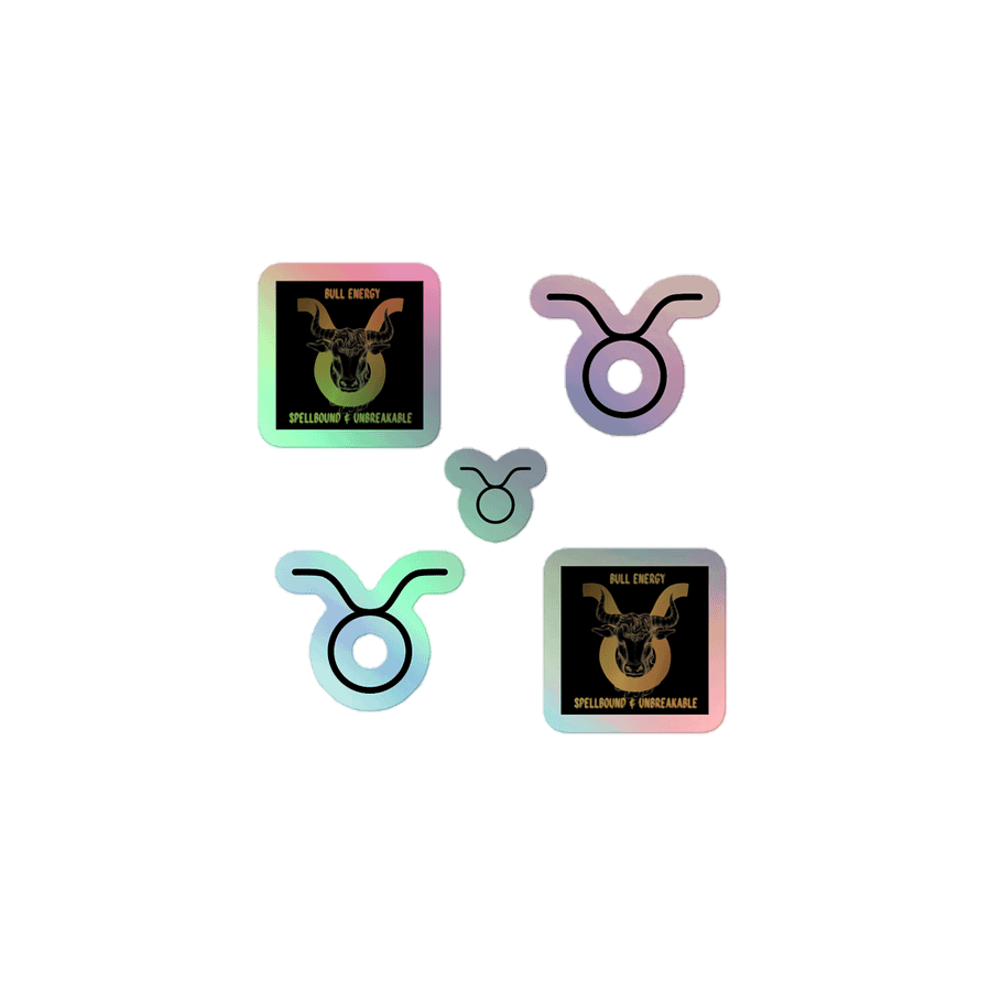 Taurus 2025, Bull Energy, Holo Sticker Pack product image (1)