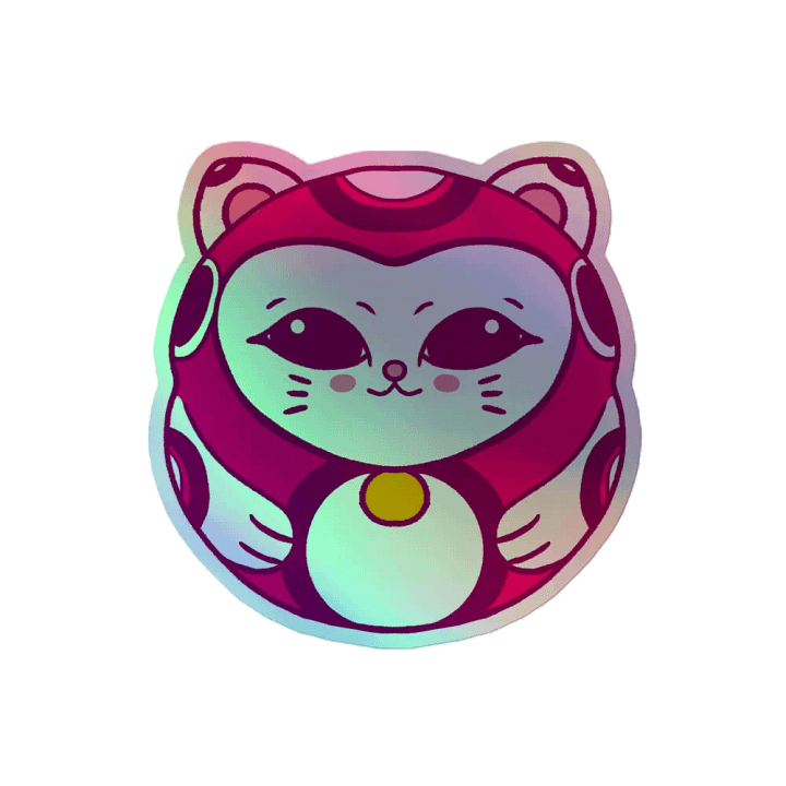 Daruma Charm - Pink - Sticker product image (2)