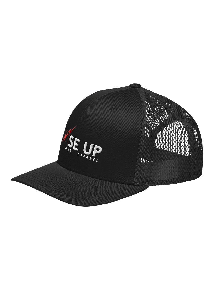 Red Lightning Bolt Signature Trucker Hat product image (4)