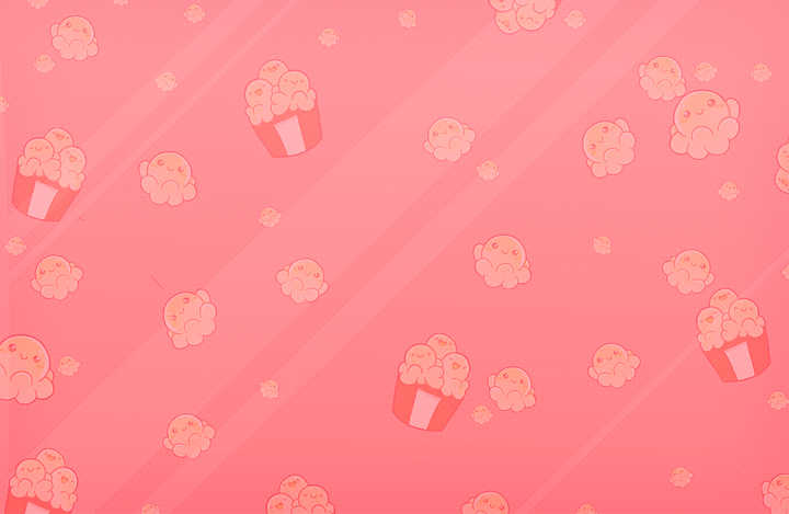 Popcorn Familia Desktop Background - Coral Edition product image (1)