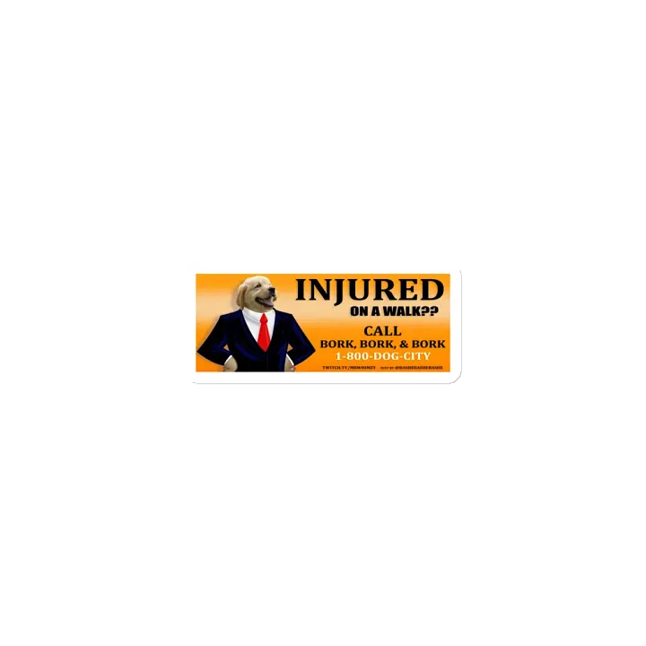 INJURED?? Dog lawyer Magnet! product image (1)