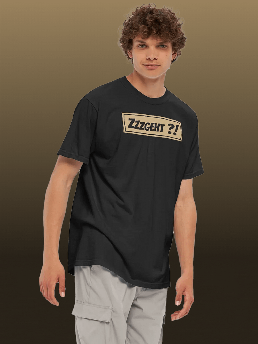 "Zzzgeht ?"!" Black Shirt product image (3)