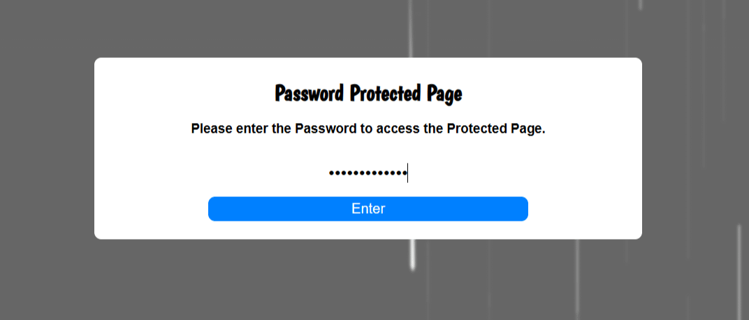 Password Protected Page (Code Sample) product image (2)